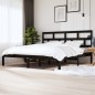 vidaXL Estructura de cama de madera maciza de pino negra 200x200 cm vidaXL Estructura de cama de madera maciza de pino negra 200x200 cm