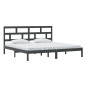 vidaXL Estructura de cama de madera maciza de pino negra 200x200 cm vidaXL Estructura de cama de madera maciza de pino negra 200x200 cm