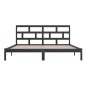 vidaXL Estructura de cama de madera maciza de pino negra 200x200 cm vidaXL Estructura de cama de madera maciza de pino negra 200x200 cm