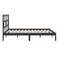 vidaXL Estructura de cama de madera maciza de pino negra 200x200 cm vidaXL Estructura de cama de madera maciza de pino negra 200x200 cm