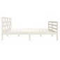 vidaXL Estructura de cama madera maciza blanco 120x190 cm vidaXL Estructura de cama madera maciza blanco 120x190 cm