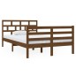 vidaXL Estructura de cama madera maciza marrón miel 120x190 cm vidaXL Estructura de cama madera maciza marrón miel 120x190 cm