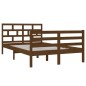 vidaXL Estructura de cama madera maciza marrón miel 120x190 cm vidaXL Estructura de cama madera maciza marrón miel 120x190 cm