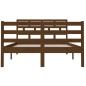 vidaXL Estructura de cama madera maciza marrón miel 120x190 cm vidaXL Estructura de cama madera maciza marrón miel 120x190 cm