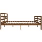 vidaXL Estructura de cama madera maciza marrón miel 120x190 cm vidaXL Estructura de cama madera maciza marrón miel 120x190 cm