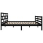 vidaXL Estructura de cama madera maciza de pino negro 120x200 cm vidaXL Estructura de cama madera maciza de pino negro 120x200 cm