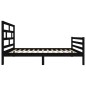 vidaXL Estructura de cama madera maciza de pino negro 100x200 cm vidaXL Estructura de cama madera maciza de pino negro 100x200 cm