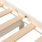 vidaXL Estructura de cama King Size madera maciza blanco 150x200 cm vidaXL Estructura de cama King Size madera maciza blanco 150x200 cm