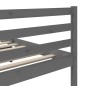 vidaXL Estructura de cama madera maciza de pino gris 100x200 cm vidaXL Estructura de cama madera maciza de pino gris 100x200 cm