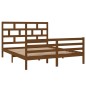 vidaXL Estructura de cama madera maciza pino marrón miel 160x200 cm