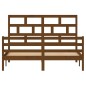 vidaXL Estructura de cama madera maciza pino marrón miel 160x200 cm