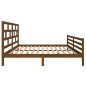 vidaXL Estructura de cama madera maciza pino marrón miel 160x200 cm
