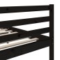 vidaXL Estructura de cama de madera maciza de pino negra 200x200 cm vidaXL Estructura de cama de madera maciza de pino negra 200x200 cm