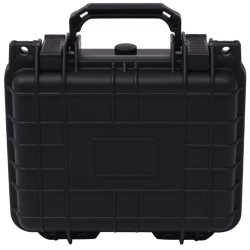vidaXL Maletín protector de equipo negro 27x24,6x12,4 cm