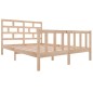 vidaXL Estructura de cama madera maciza de pino 150x200 cm vidaXL Estructura de cama madera maciza de pino 150x200 cm