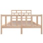vidaXL Estructura de cama madera maciza de pino 150x200 cm vidaXL Estructura de cama madera maciza de pino 150x200 cm