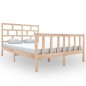 vidaXL Estructura de cama de madera maciza de pino 160x200 cm