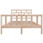 vidaXL Estructura de cama de madera maciza de pino 160x200 cm