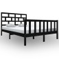 vidaXL Estructura de cama madera maciza de pino negro 120x200 cm