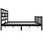 vidaXL Estructura de cama madera maciza de pino negro 120x200 cm