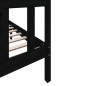 vidaXL Estructura de cama madera maciza de pino negro 120x200 cm