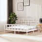 vidaXL Estructura de cama madera maciza de pino blanco 180x200 cm vidaXL Estructura de cama madera maciza de pino blanco 180x200 cm