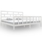vidaXL Estructura de cama madera maciza de pino blanco 180x200 cm vidaXL Estructura de cama madera maciza de pino blanco 180x200 cm