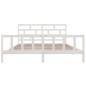 vidaXL Estructura de cama madera maciza de pino blanco 180x200 cm vidaXL Estructura de cama madera maciza de pino blanco 180x200 cm