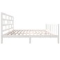 vidaXL Estructura de cama madera maciza de pino blanco 180x200 cm vidaXL Estructura de cama madera maciza de pino blanco 180x200 cm