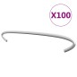vidaXL Ganchos de gaviones 100 unidades acero galvanizado 20 cm vidaXL Ganchos de gaviones 100 unidades acero galvanizado 20 cm