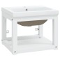vidaXL Estructura de baño con lavabo incorporado hierro blanco vidaXL Estructura de baño con lavabo incorporado hierro blanco