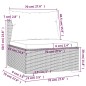 vidaXL Set de sofás de jardín 4 piezas y cojines ratán sintético gris vidaXL Set de sofás de jardín 4 piezas y cojines ratán sintético gris