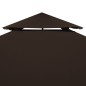 vidaXL Toldo de cenador 2 niveles marrón 310 g/m² 3x3 m vidaXL Toldo de cenador 2 niveles marrón 310 g/m² 3x3 m