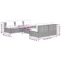 vidaXL Set sofás de jardín 6 piezas y cojines ratán sintético negro vidaXL Set sofás de jardín 6 piezas y cojines ratán sintético negro