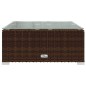 vidaXL Set muebles de jardín 9 piezas y cojines ratán sintético marrón vidaXL Set muebles de jardín 9 piezas y cojines ratán sintético marrón