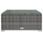 vidaXL Set de sofás de jardín 8 piezas y cojines ratán sintético gris vidaXL Set de sofás de jardín 8 piezas y cojines ratán sintético gris