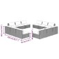 vidaXL Set de sofás de jardín 12 pzas cojines ratán sintético negro vidaXL Set de sofás de jardín 12 pzas cojines ratán sintético negro