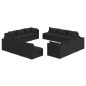 vidaXL Set de sofás de jardín 12 pzas cojines ratán sintético negro vidaXL Set de sofás de jardín 12 pzas cojines ratán sintético negro