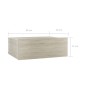 vidaXL Mesitas de noche flotantes 2 uds contrachapada roble 40x30x15cm vidaXL Mesitas de noche flotantes 2 uds contrachapada roble 40x30x15cm