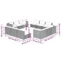 vidaXL Set de muebles de jardín 12 pzas cojines ratán sintético gris vidaXL Set de muebles de jardín 12 pzas cojines ratán sintético gris