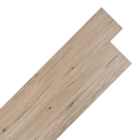 vidaXL Lamas para suelo PVC autoadhesivas 5,02m² 2mm roble marrón