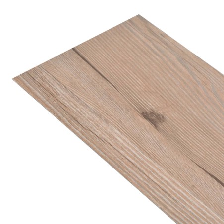 vidaXL Lamas para suelo PVC autoadhesivas 5,02m² 2mm roble marrón