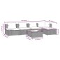 vidaXL Set muebles de jardín 6 piezas y cojines ratán sintético marrón vidaXL Set muebles de jardín 6 piezas y cojines ratán sintético marrón