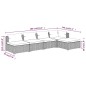 vidaXL Set sofás de jardín 5 piezas y cojines ratán sintético marrón vidaXL Set sofás de jardín 5 piezas y cojines ratán sintético marrón