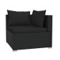 vidaXL Set de muebles de jardín 4 pzas y cojines ratán sintético negro vidaXL Set de muebles de jardín 4 pzas y cojines ratán sintético negro