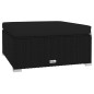 vidaXL Set de muebles de jardín 4 pzas y cojines ratán sintético negro vidaXL Set de muebles de jardín 4 pzas y cojines ratán sintético negro