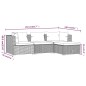 vidaXL Set de muebles de jardín 4 pzas y cojines ratán sintético negro vidaXL Set de muebles de jardín 4 pzas y cojines ratán sintético negro
