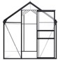vidaXL Invernadero de aluminio gris antracita 4,75 m² vidaXL Invernadero de aluminio gris antracita 4,75 m²