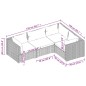 vidaXL Set muebles de jardín 4 piezas y cojines ratán sintético marrón vidaXL Set muebles de jardín 4 piezas y cojines ratán sintético marrón