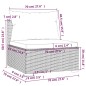 vidaXL Set muebles de jardín 4 piezas y cojines ratán sintético marrón vidaXL Set muebles de jardín 4 piezas y cojines ratán sintético marrón